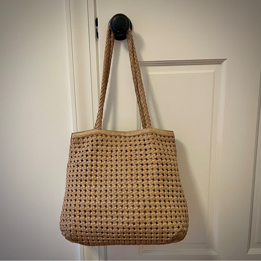 BEMBIEN Olivia Handwoven Artisan Leather Shoulder Bag Tote.